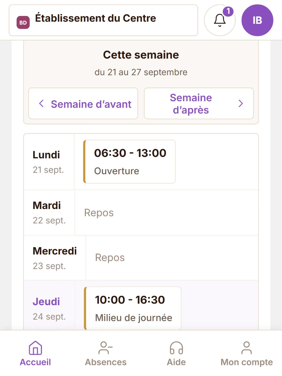 La semaine d’une salariée sur son téléphone, avec ses jours de repos